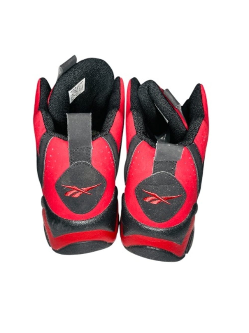 Reebok EUC Black and Red Zig-Zag High-Top Sneakers - Picture 5 of 8